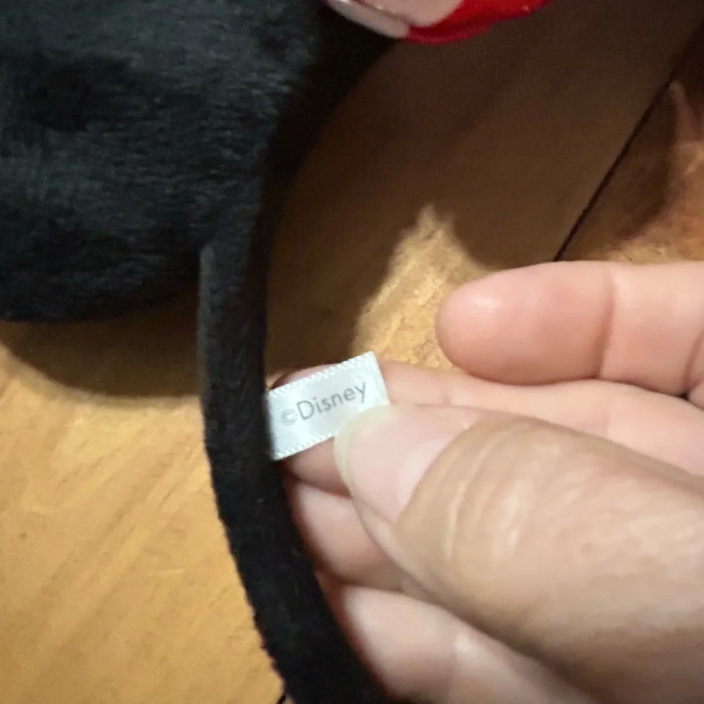 Disney Black Mouse Ears with Minnie Mouse Red Bow
